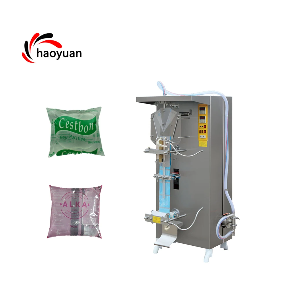 HAOYUAN automatic SJ-1000 liquid water juice drink bag  drinking water packing machine