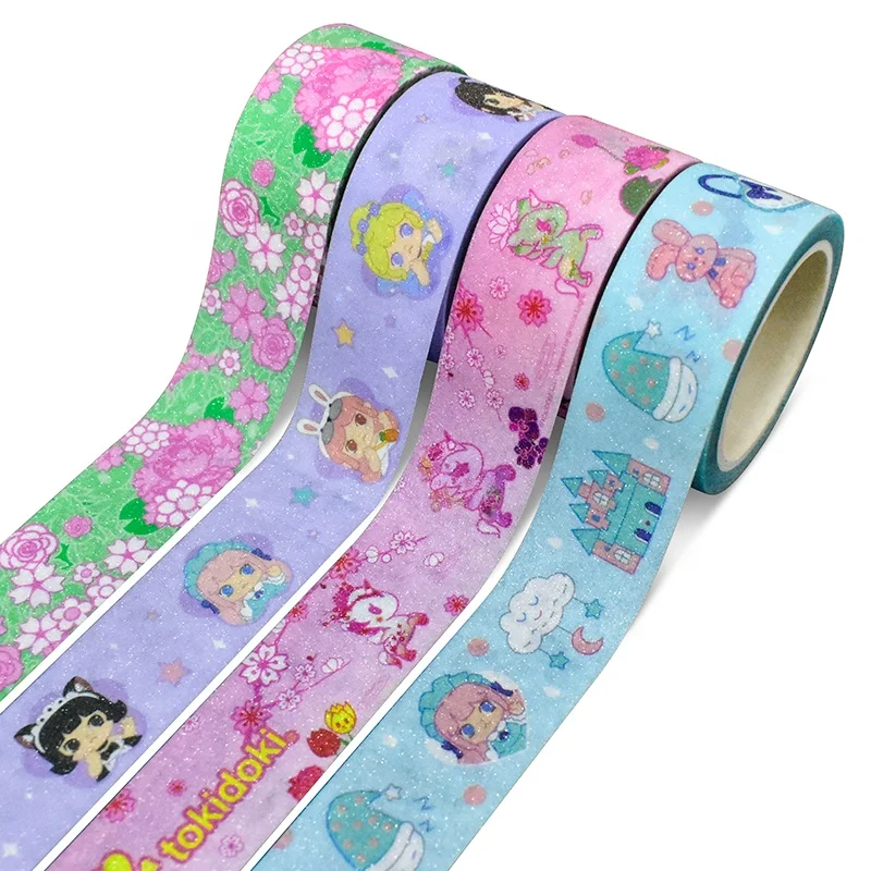 American Craft Waterproof Glitter Masking Washi Tapes custom