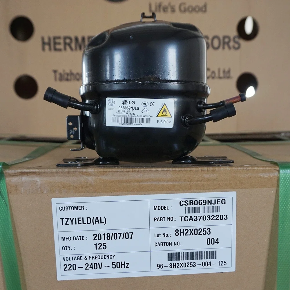 LG Frick Original Refrigerator Compressor 1/8hp CSB069NJEG Wholesales Factory Price Fast Delivery