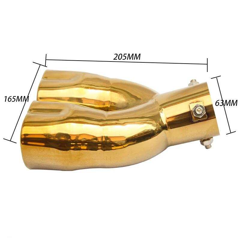 High performance exhaust muffler flexible exhaust end pipe tip
