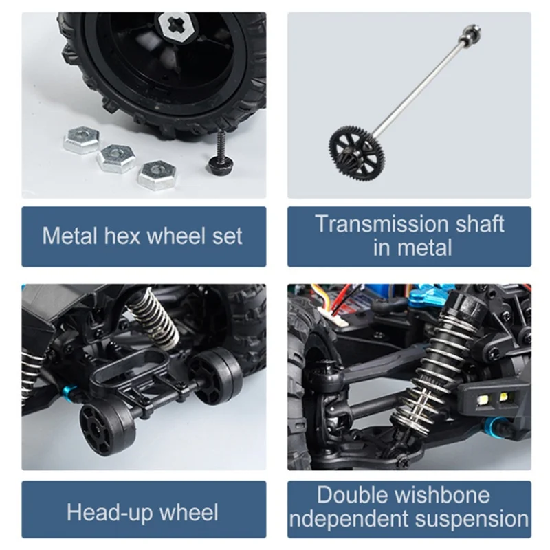 16102 RC Racing Car Off Road Truck 1/16 38km/h Highspeed Remote Control Vehicles 4x4  Monster For Kids Adults