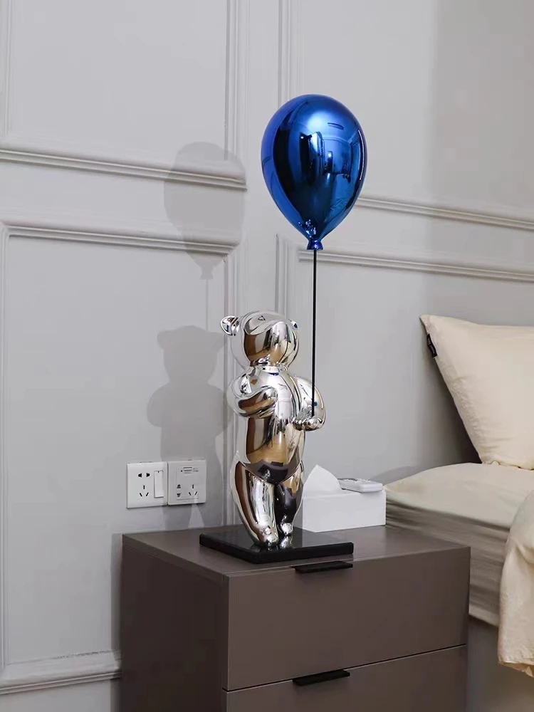 Decorative Resin Various designs Nordic Birthday Party Decoration bear Playing Balloon Decorations For Events Party Supplies