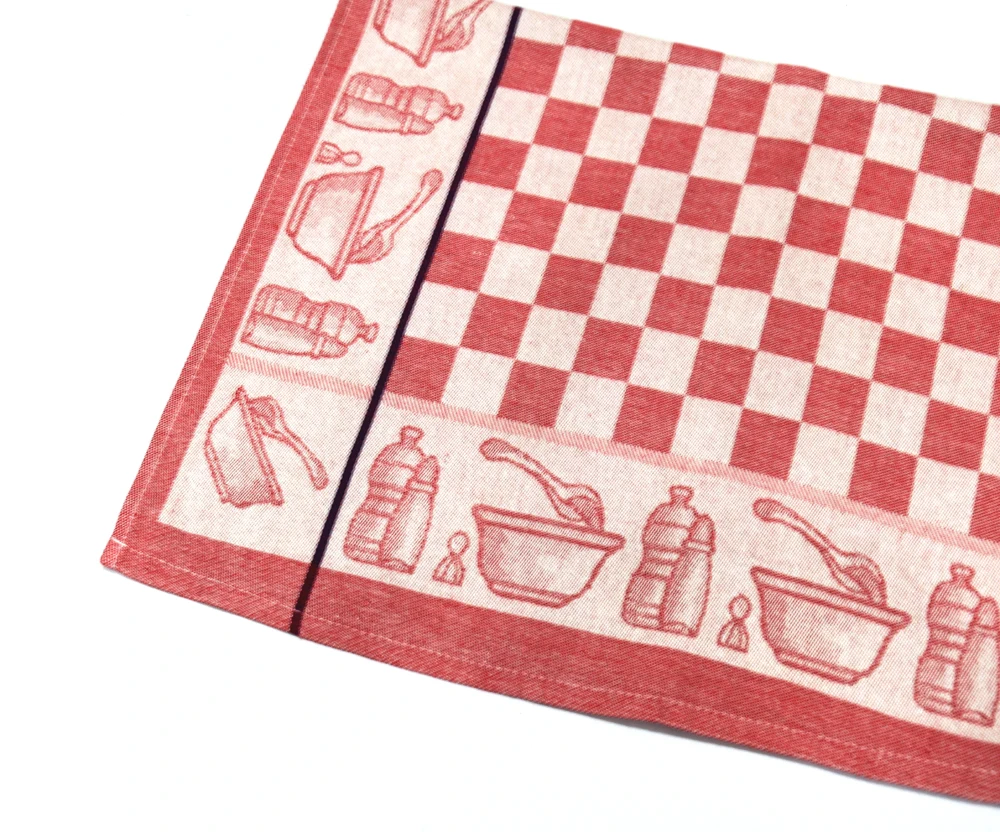 Супервпитывающие жаккардовые кухонные полотенца из 100% хлопка, 50x70 см, 80 г