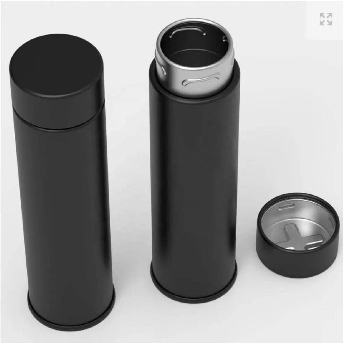 Round CR Pills Tin Can Child Resistant Tin Box With Push Down & Turn Open Lid Tin Tube with Screw Lid