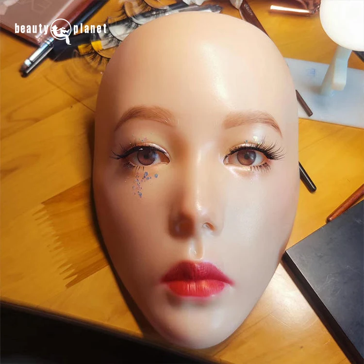 Beauty Planet Silicone Face Eye Makeup Practicelash Bond Bionic Skin Paid Samples Mannequin 3d Face Tattoo Practice Skin