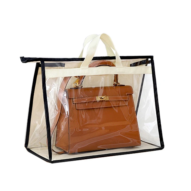 Пылезащитные Чехлы для сумок, протектор кошелька, прозрачная сумочка для хранения с молнией и ручками