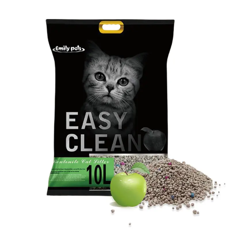 Emily Pets Easy Clean Eco-Friendly Pet Cleaning Scented Clumping Cat Toilet Bentonite Sanitary Sand