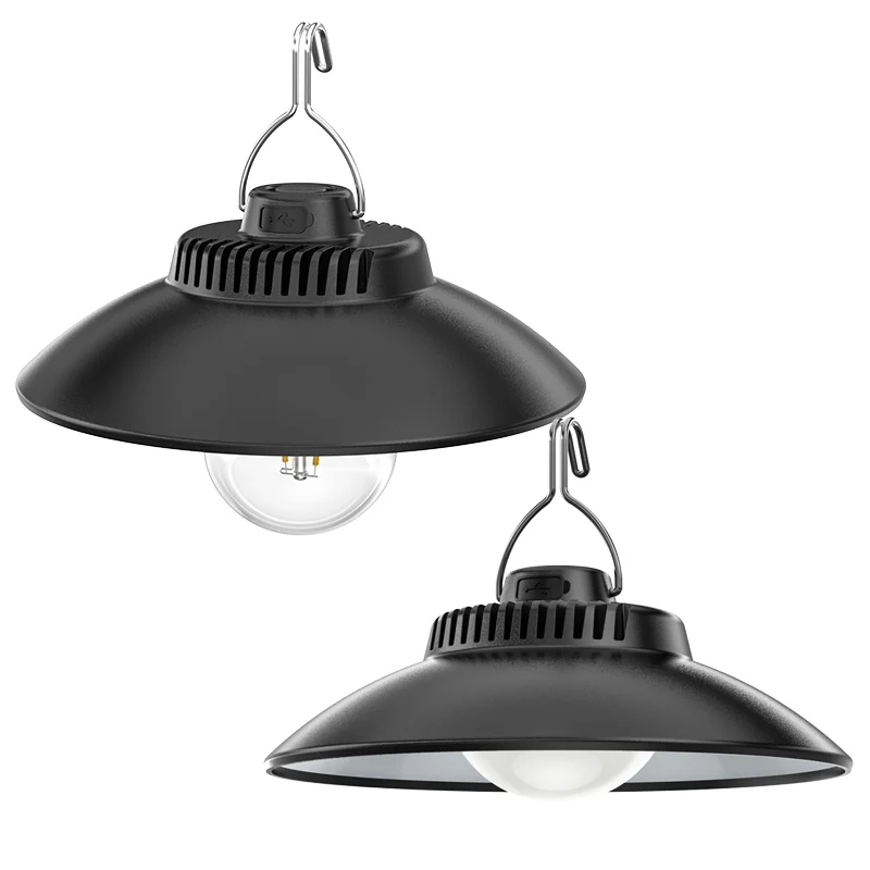 Outdoor emergency search light rechargeable waterproof tent with hanging for home led lighting lantern camping lamps light