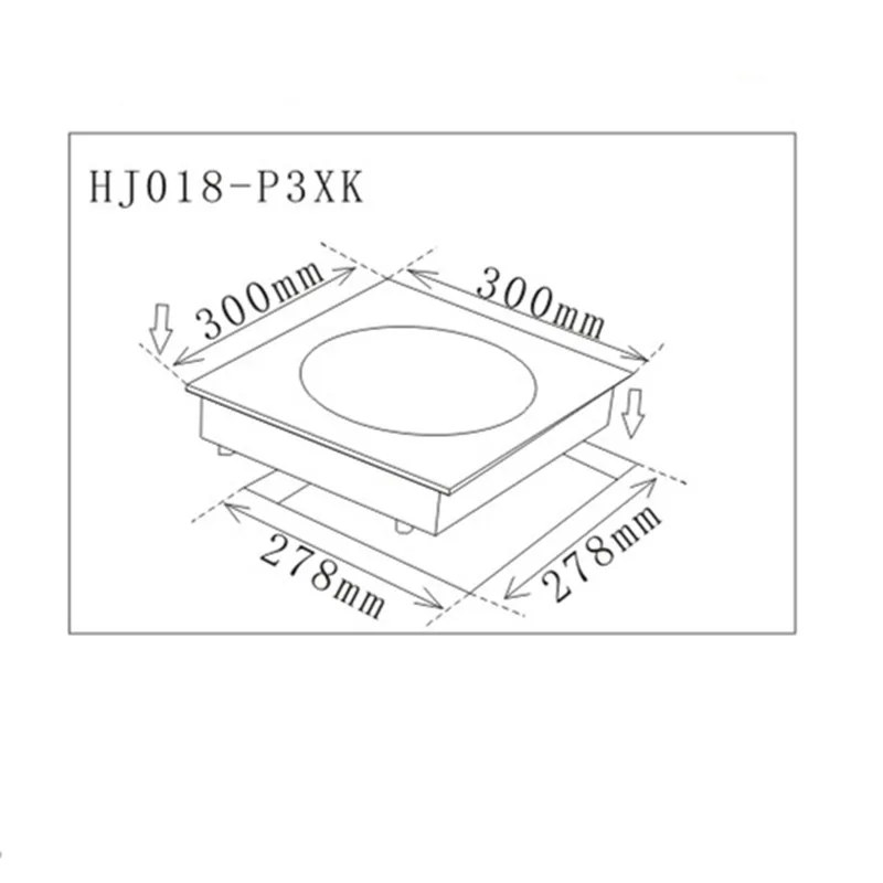 Restaurant Portable Commercial Built in Table Remote Control Hot Pot Heater Electric Cooker Round Stove Induction Cooktop