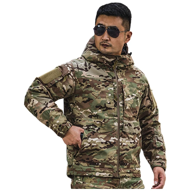 Мужская тактическая зимняя охотничья куртка S.archon камуфляжная уличная Водонепроницаемая ветровка походная