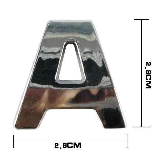 wholesale 3D ABS chrome 40pcs auto logo sticker,DIY your own unique custom car badge alphabet emblem number badge