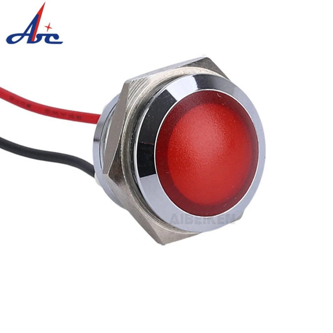 ABILKEEN Electrical Panel Indicator Lights Min Voltage 3V Red/White/Blue/Luminous Color Indicator Light