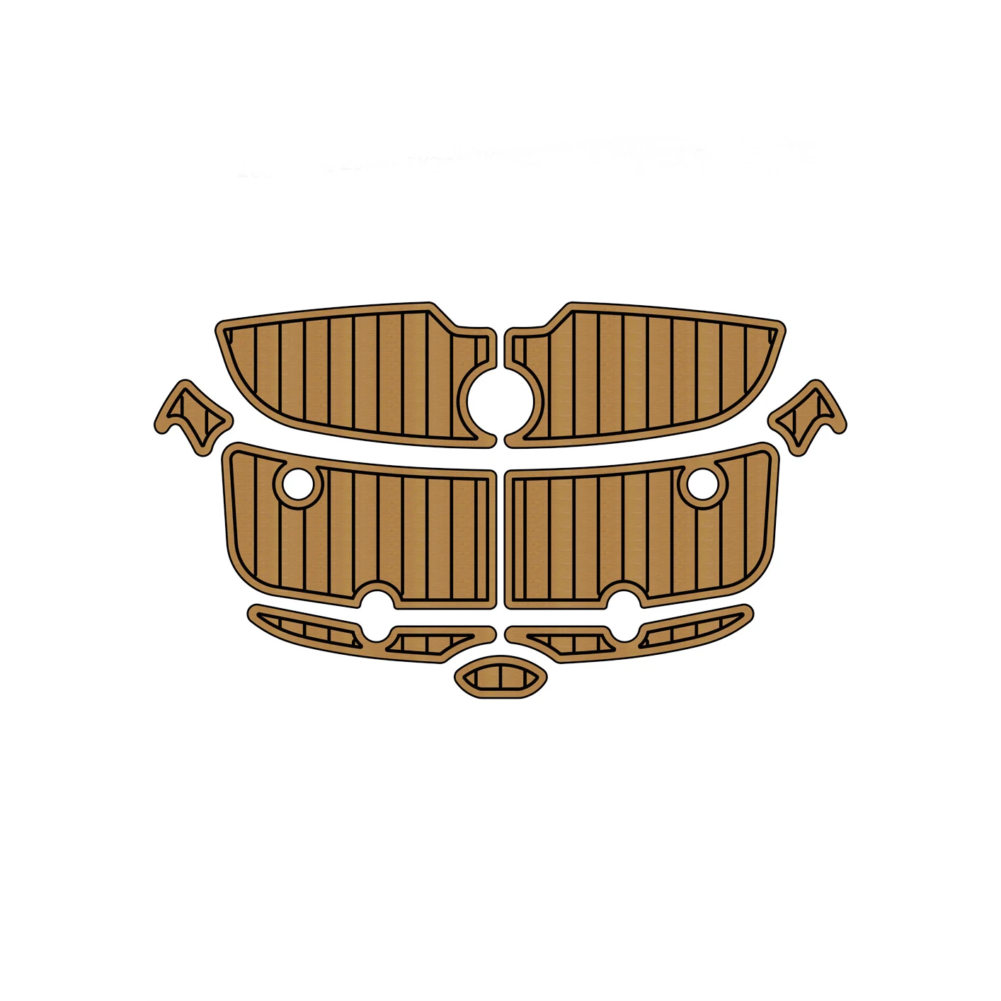 2007 Yamaha SX230 SR230 AR230 Swim Platform Pad Boat EVA Foam Teak Floor Mat