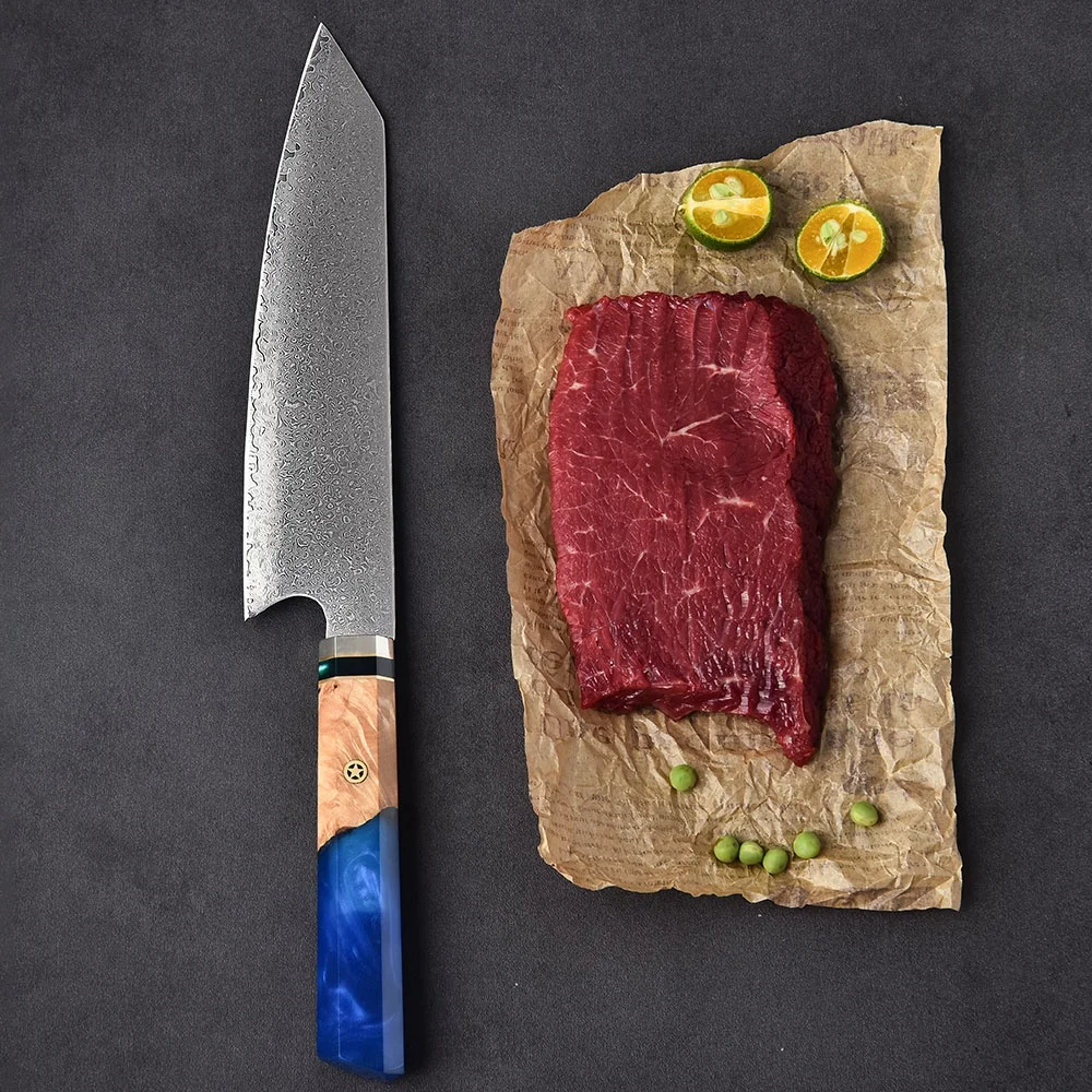  Hot selling chef knife 8 inch vg10 handmade japanese damascus kitchen with custom