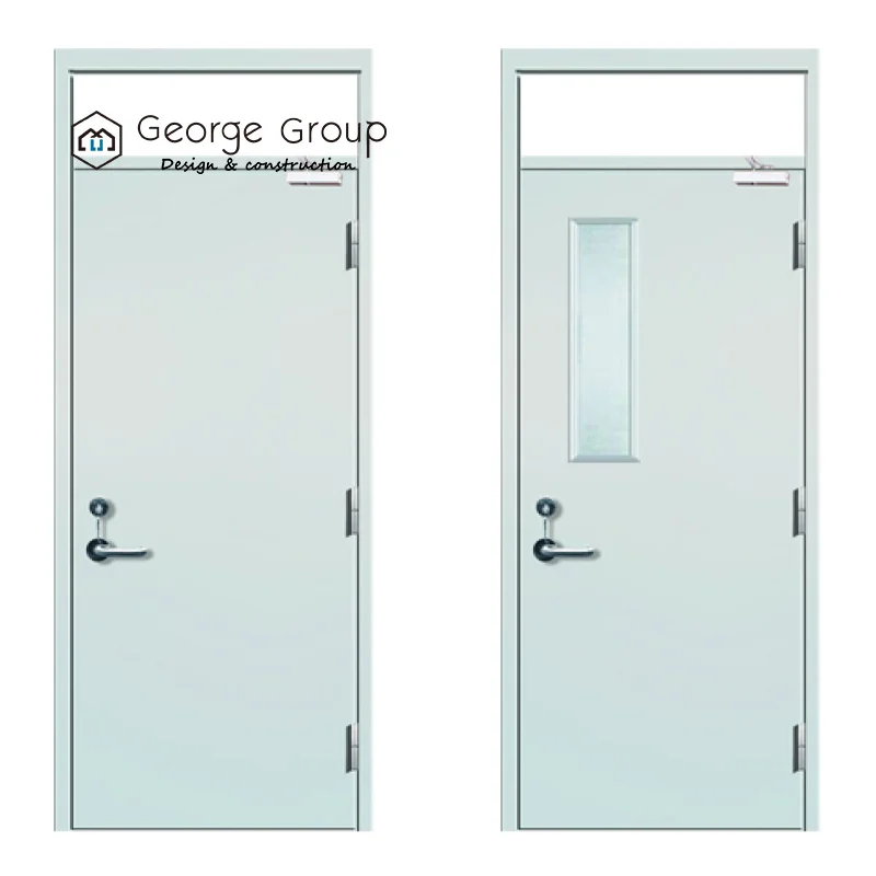 house high quality steel fireproof internal exit fire rated resistant doors