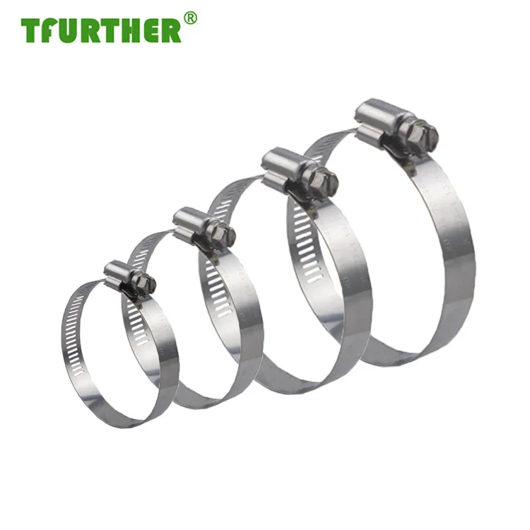 Custom Best Price German Type Quick Fitting Strong stainless steel 304 302 316 6 Inch hydraulic Hose Clamp For Fixing Cable