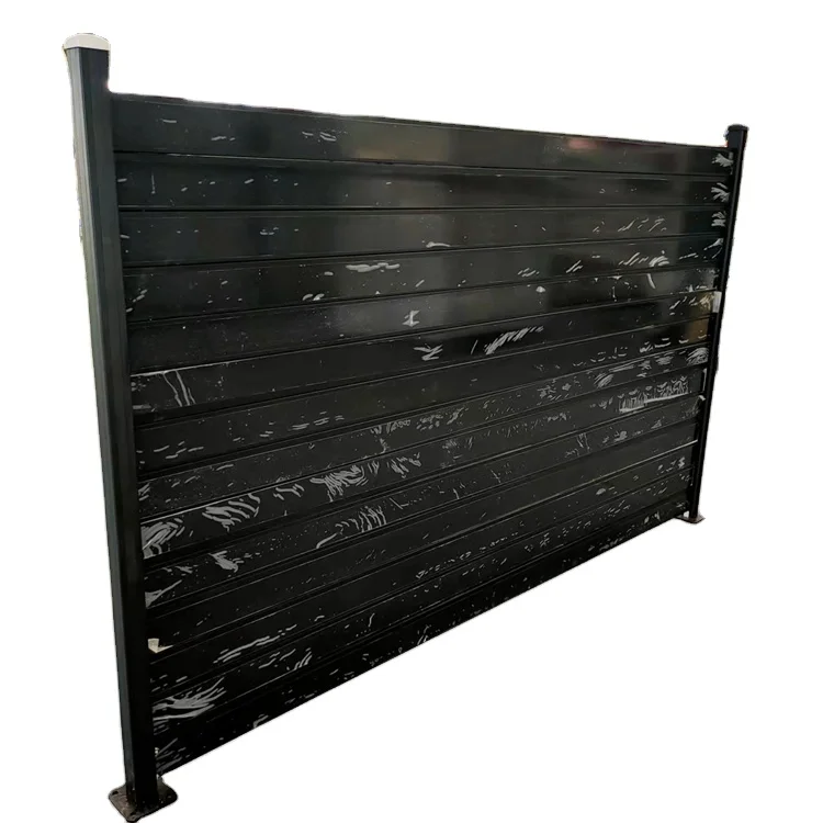 DIY Aluminum Alloy Slat Fence with Residential Trellis Gates and Fencing Accessories
