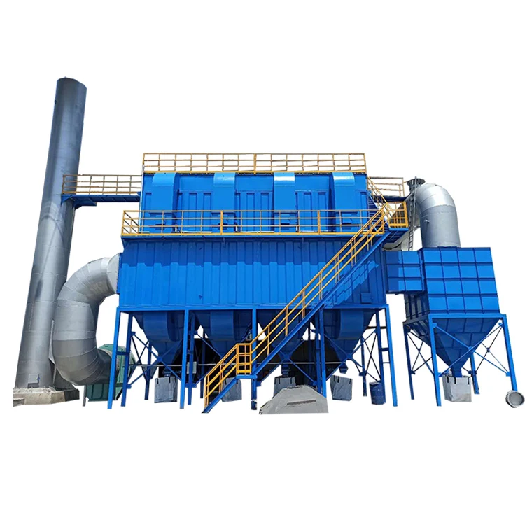 industrial dust collector  Pulse Jet Bag Filter  Pulse-jet bag filter system for aluminum factory