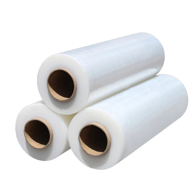 Оптовая продажа, сертификат безопасности, водонепроницаемая Антистатическая перемотка, крупные рулоны 17 микрон, машинная оберточная полиэтиленовая стрейч-пленка для упаковки