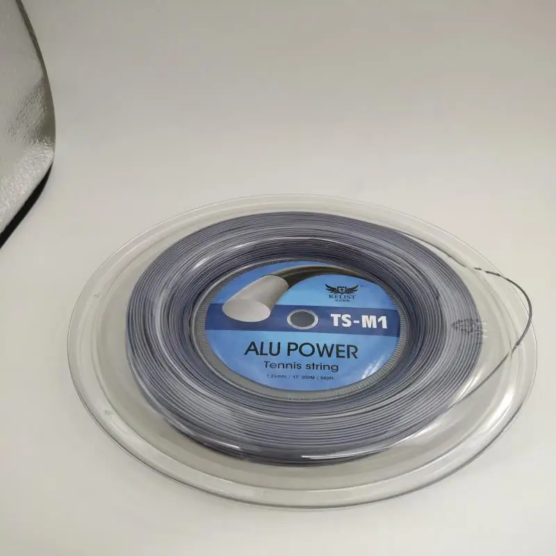 
Wholesale soft feeling brand polyester tennis string alu power 1.25mm 200m for tennis racket 