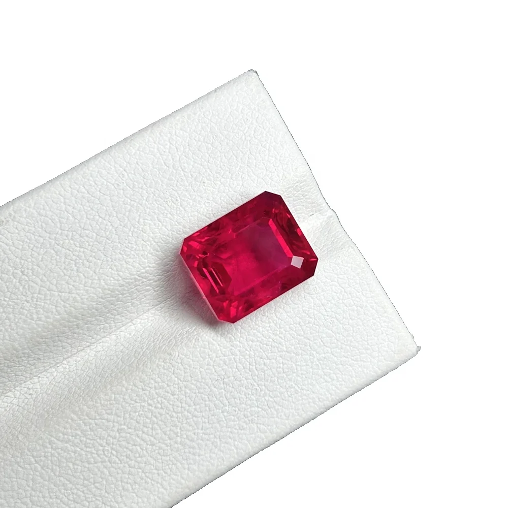 HQ GEMS New Products 10x14mm  9 Carat Octagon Cut 99.99% Same Natural Burma Ruby Gemstone