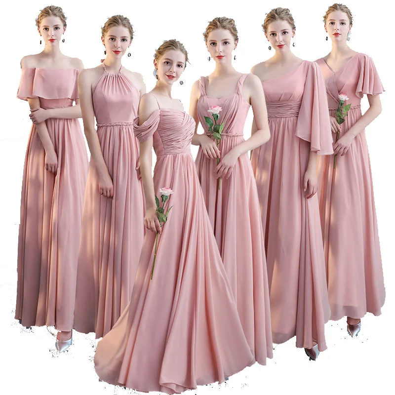 Chiffon Straight Shoulder Allure brides maids Patterns Plus Size Bridesmaid Dress Wholesale Wedding Dresses 2022 Weeding Turkey