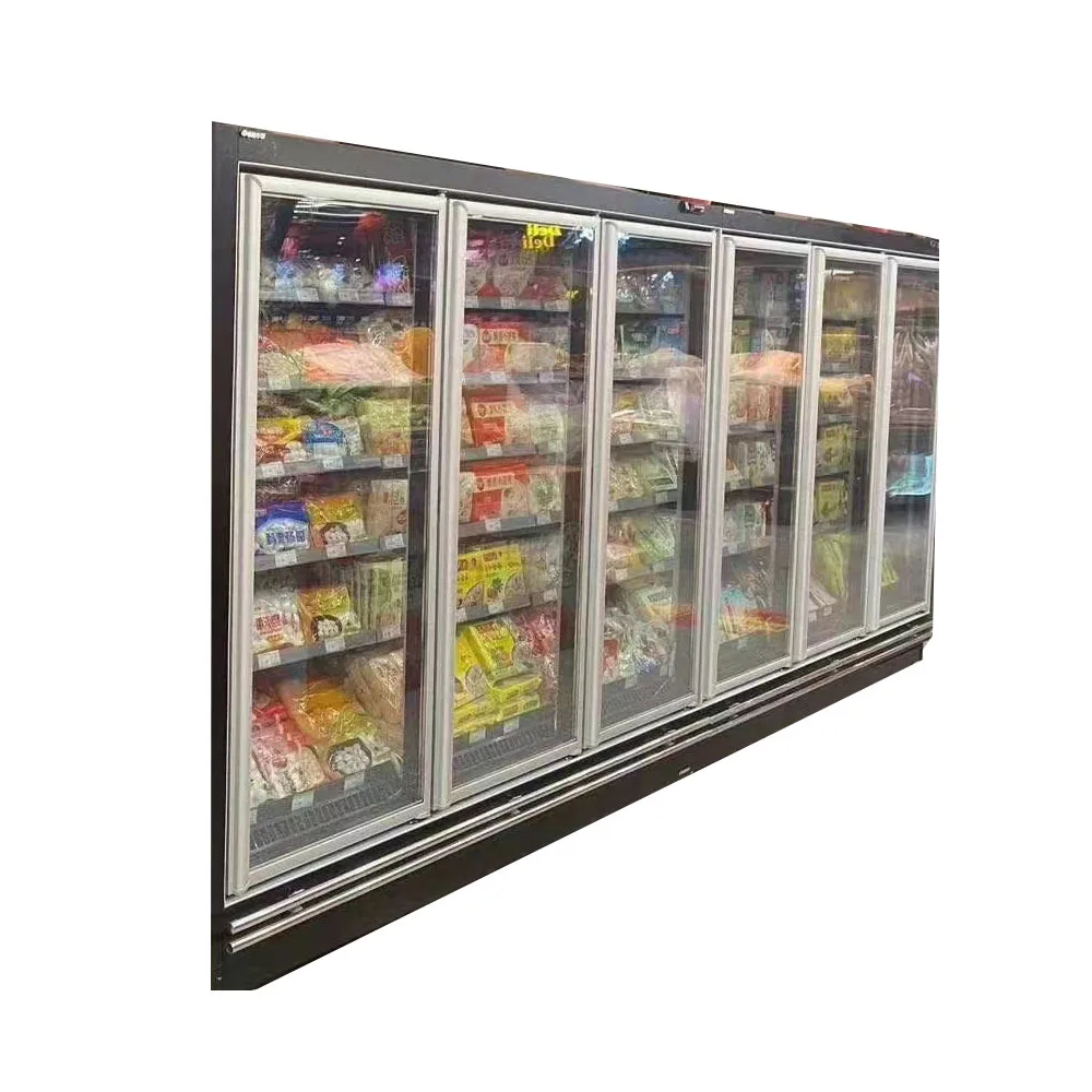 China factory 9 door walk In cooler, manufacture cooler glass door
