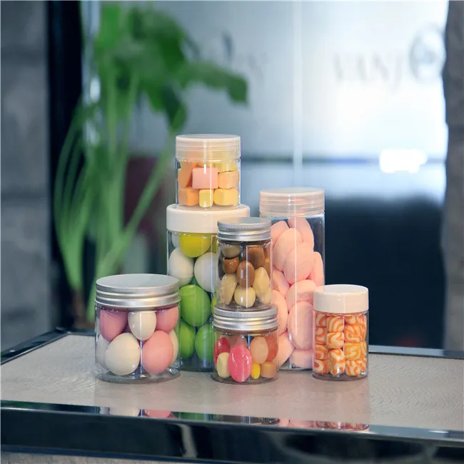  Manufacturer 4oz 6oz 16oz 25oz plastic jars for candy with screw top