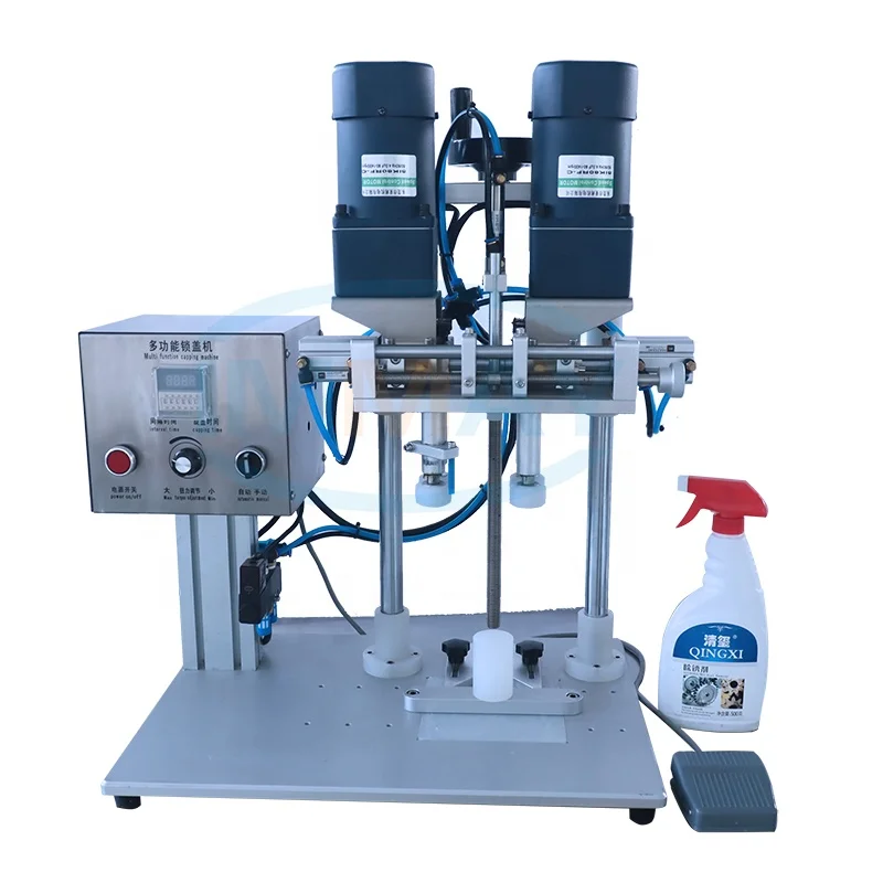 High speed pneumatic capping machine semi-automatic shampoo bottle capping machine