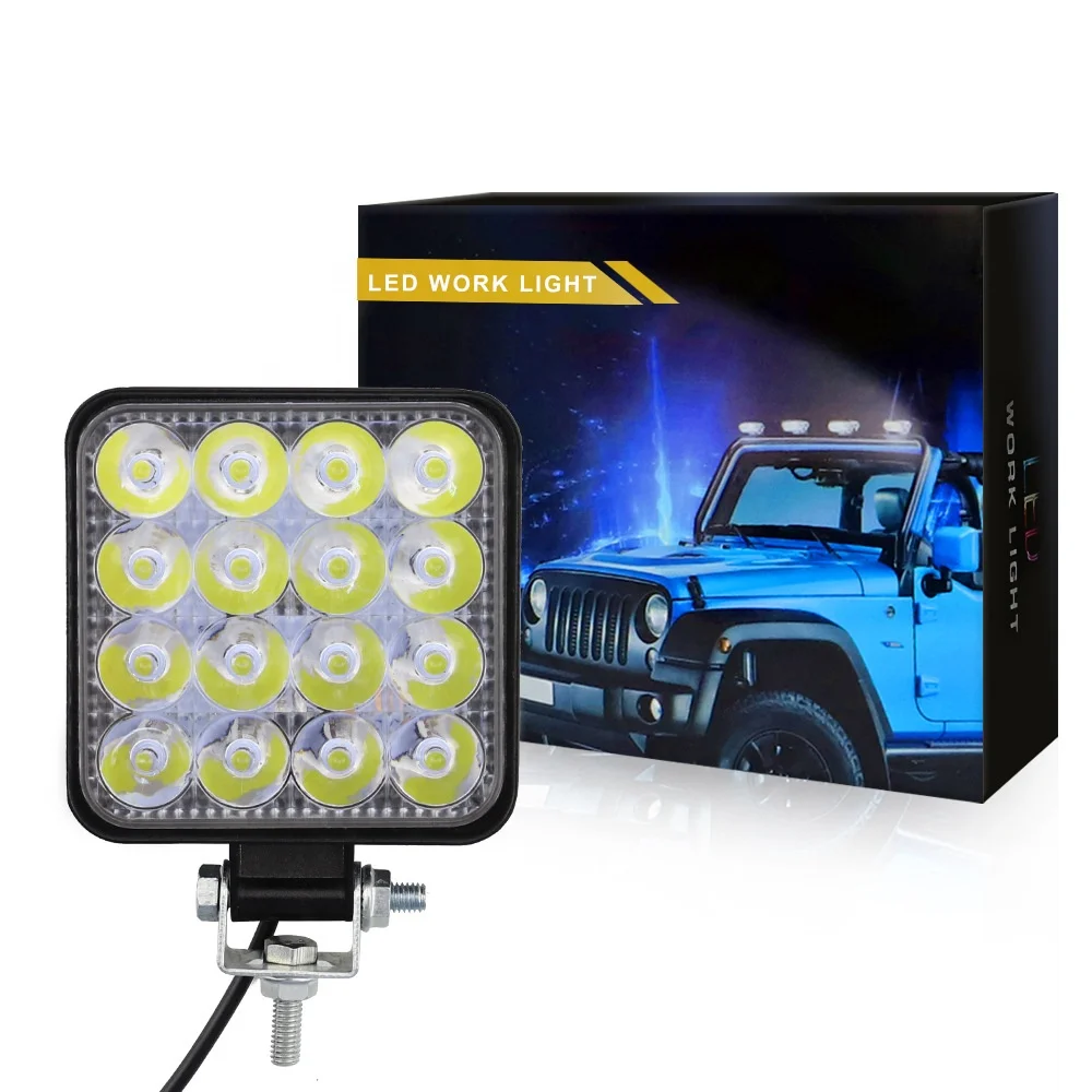 
Waterproof Car led light for trucks autos tractors three Light color optional car work led 
