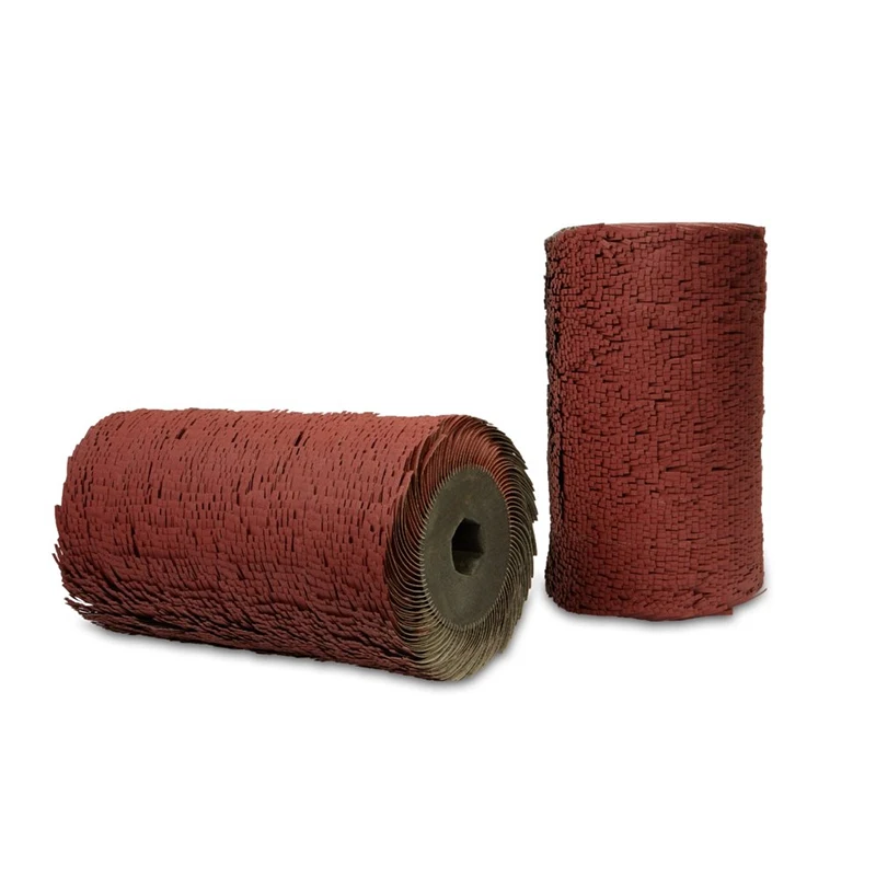 Abrasive Flap Grinding Wheel Emery Cloth Wire Polishing Wheel For Curved Irregular Surface