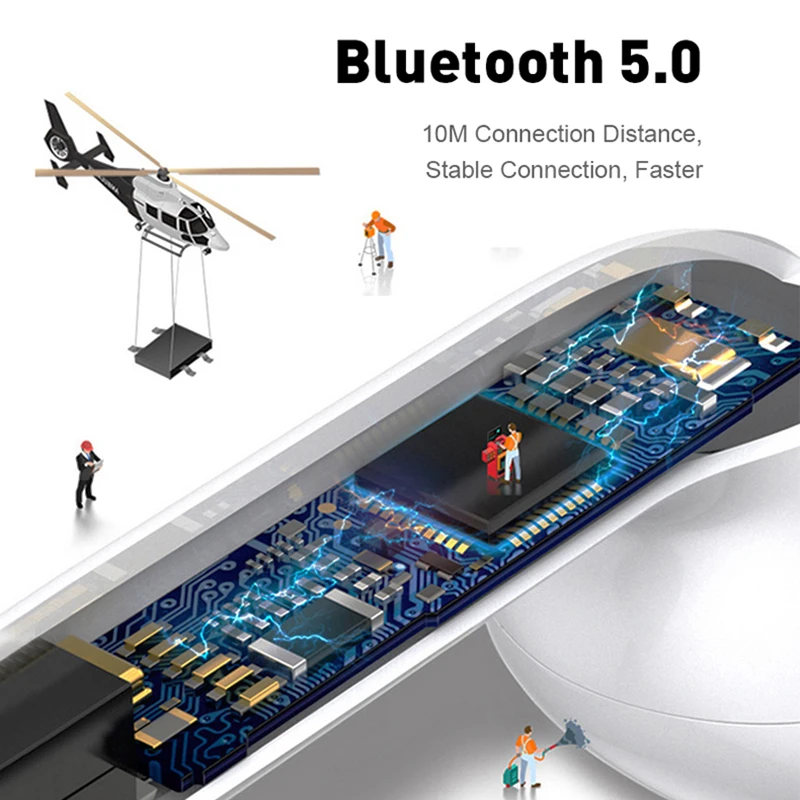 i12 TWS Blueteeth 5.0 Earphone Headset True Wireless Earbuds Blueteeth Headphones With Mic Stereo Eirpods Charger Box For Xiomi