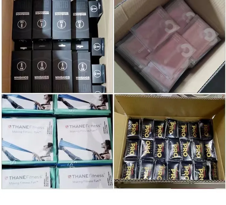 Custom Color 100% Natural Latex Yoga Elastic Stretch Resistance Bands Exercise Band