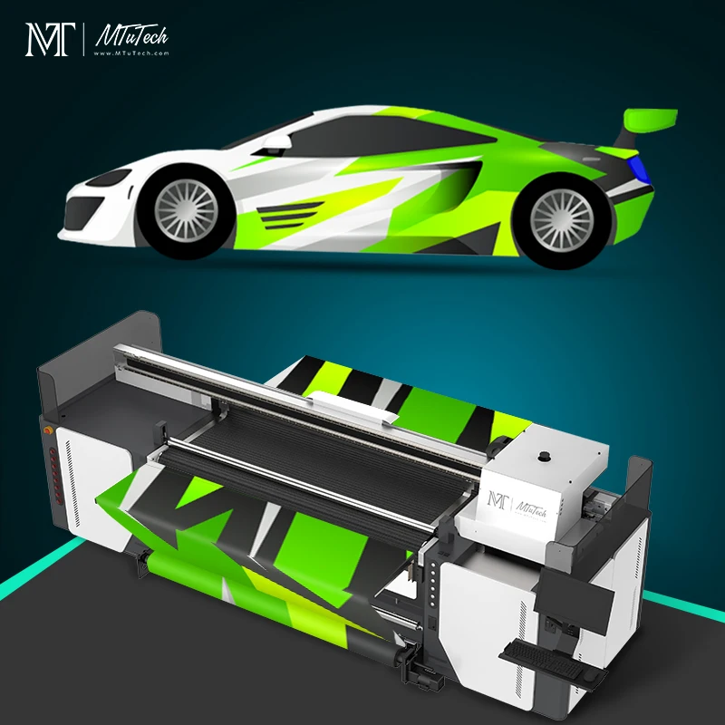 MTuTech 2m Large Format Hybrid UV Printer for Wood Glass Metal Foam Board Printing