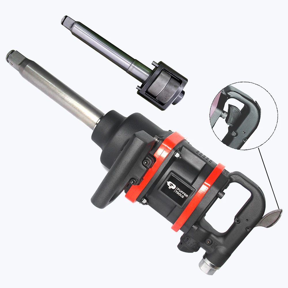 
1' Inch Square Drive Twin Hammer Duty Heavy Pneumatic Air Torque Impact Wrench for Truck Tractor Construction 