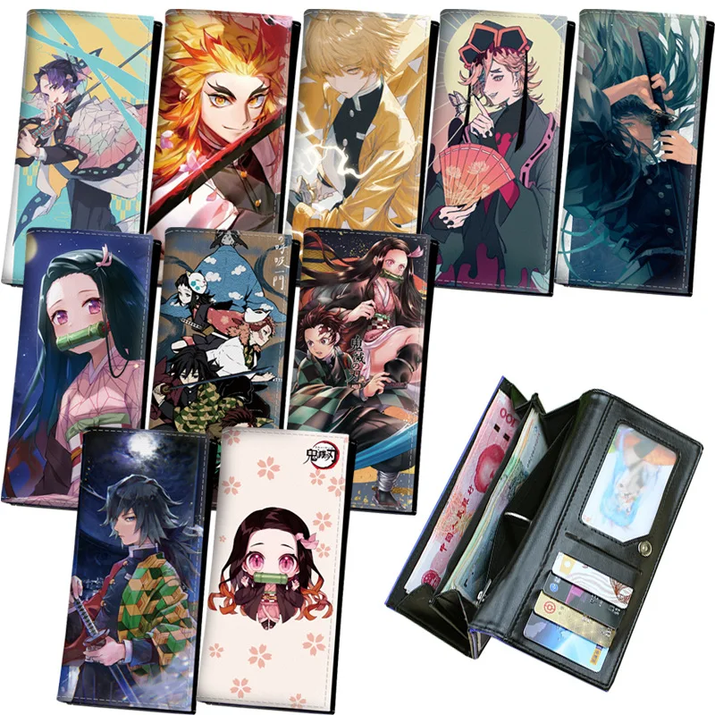 46 Styles Long Women Men Kids Demon Slayer Chainsaw Man SPY FAMILY SHEN Jujutsu kaisen Star Rail Sexy Girls Wallets Anime Purse