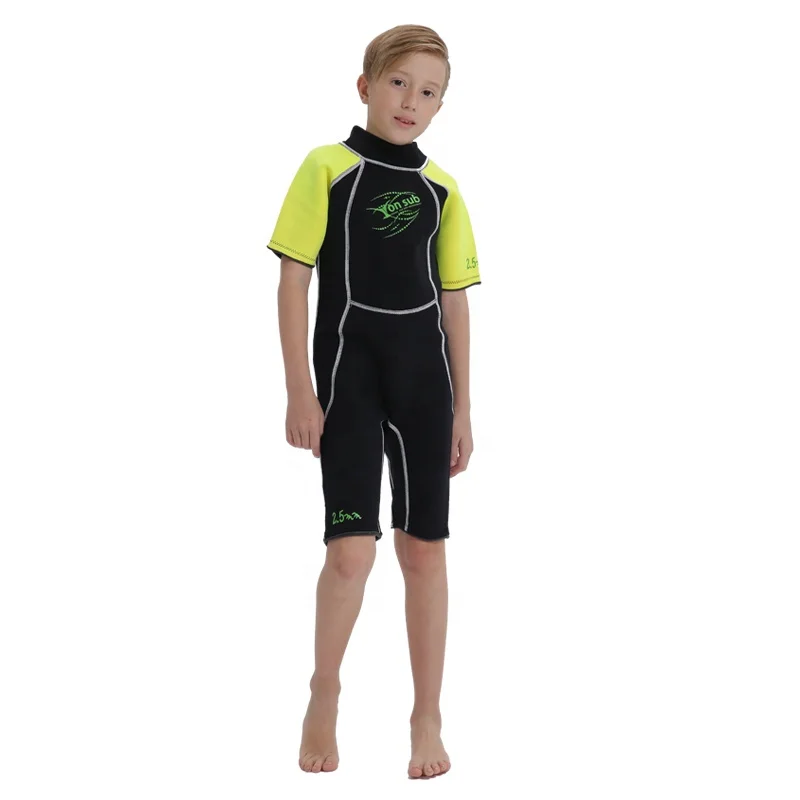 2.5mm Waterproof Short Sleeve Wetsuit Neoprene Diving Suit for Children