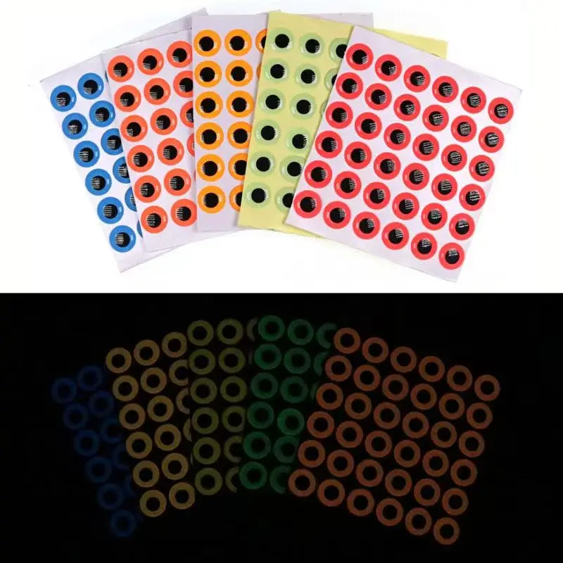 Custom Size 3D Luminous Fishing Eyes Glow In The Dark Fish Eyes for Lures