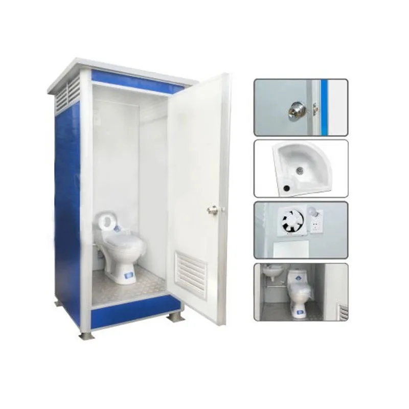 
Mobile prefabricated portable composting toilets chemical wc cabin movable toilets for construction sale 