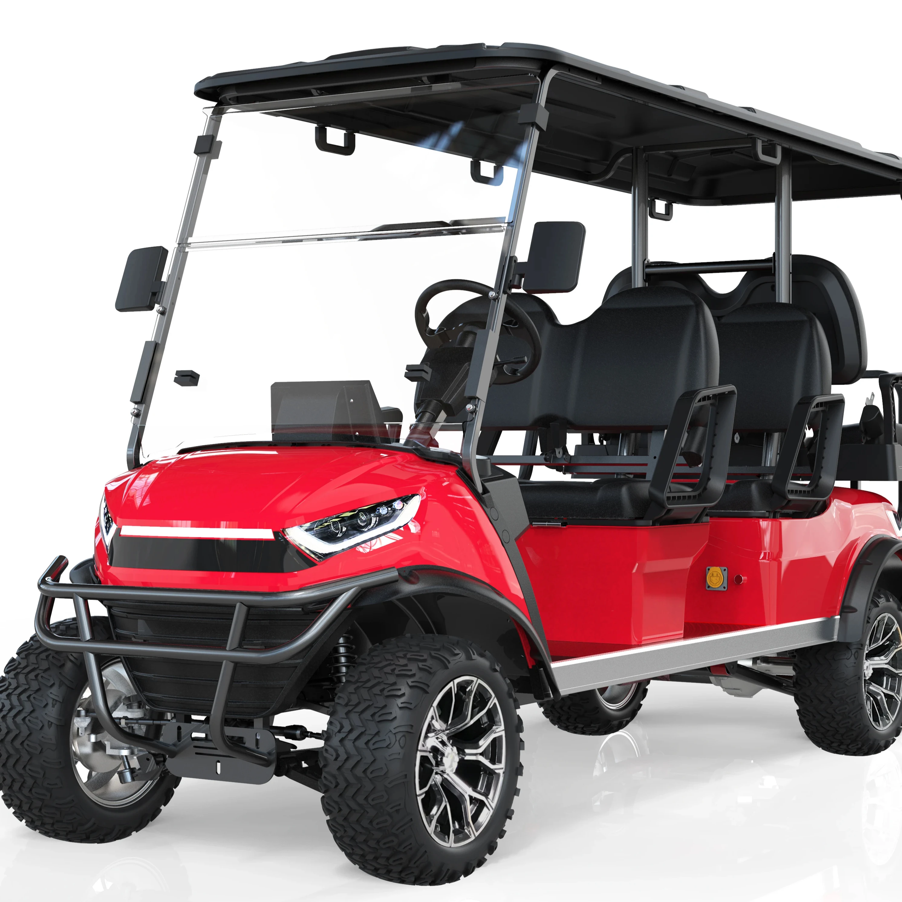 Cheap Golf Cart Lithium battery 6-seater Golf Cart With electric Powered Golf Hunting lifted Cart for Sightseeing