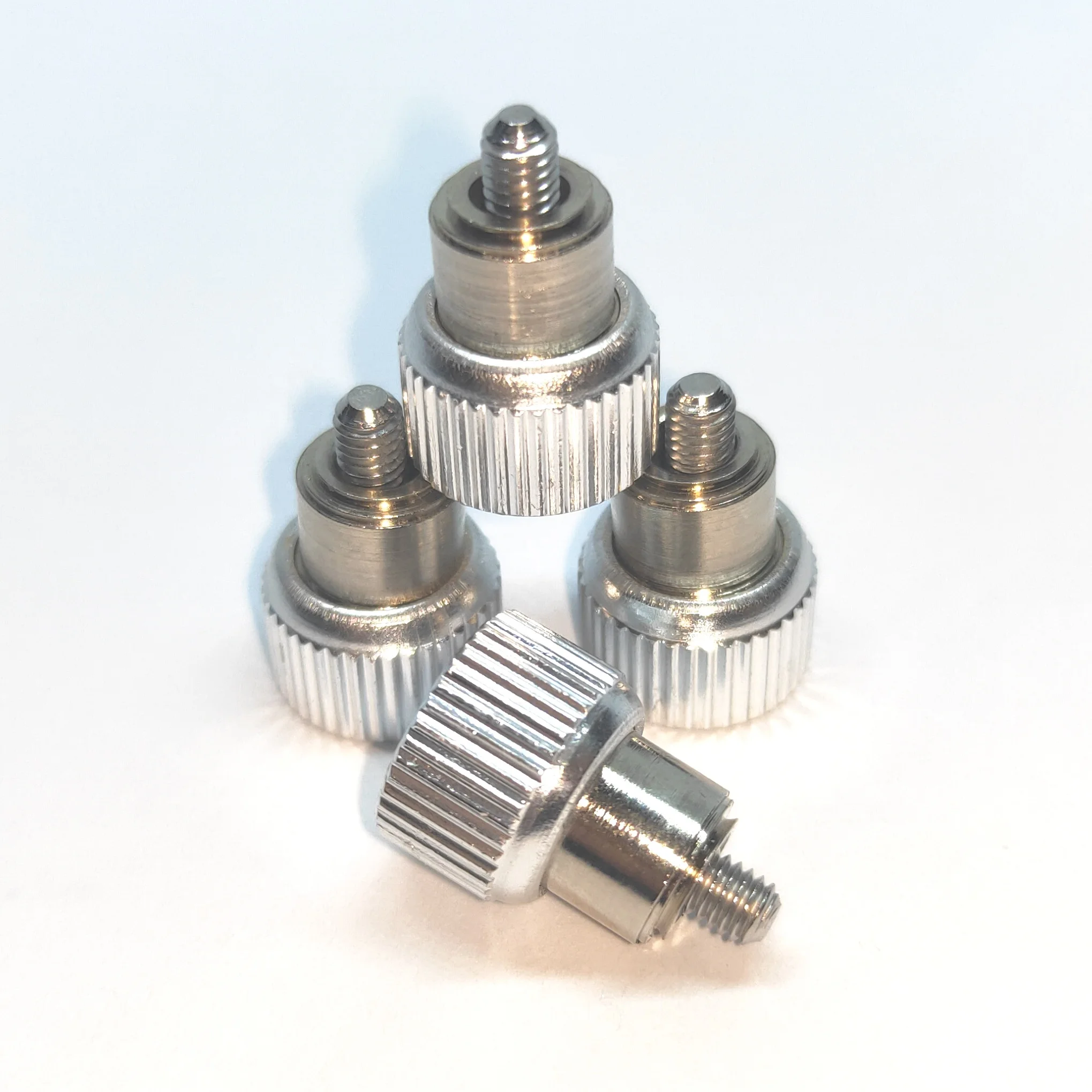 PF13 PF14 Aluminum Knurled Knob Black Stainless Steel Spring-Loaded Captive Panel Screw PC Board connector Fastener