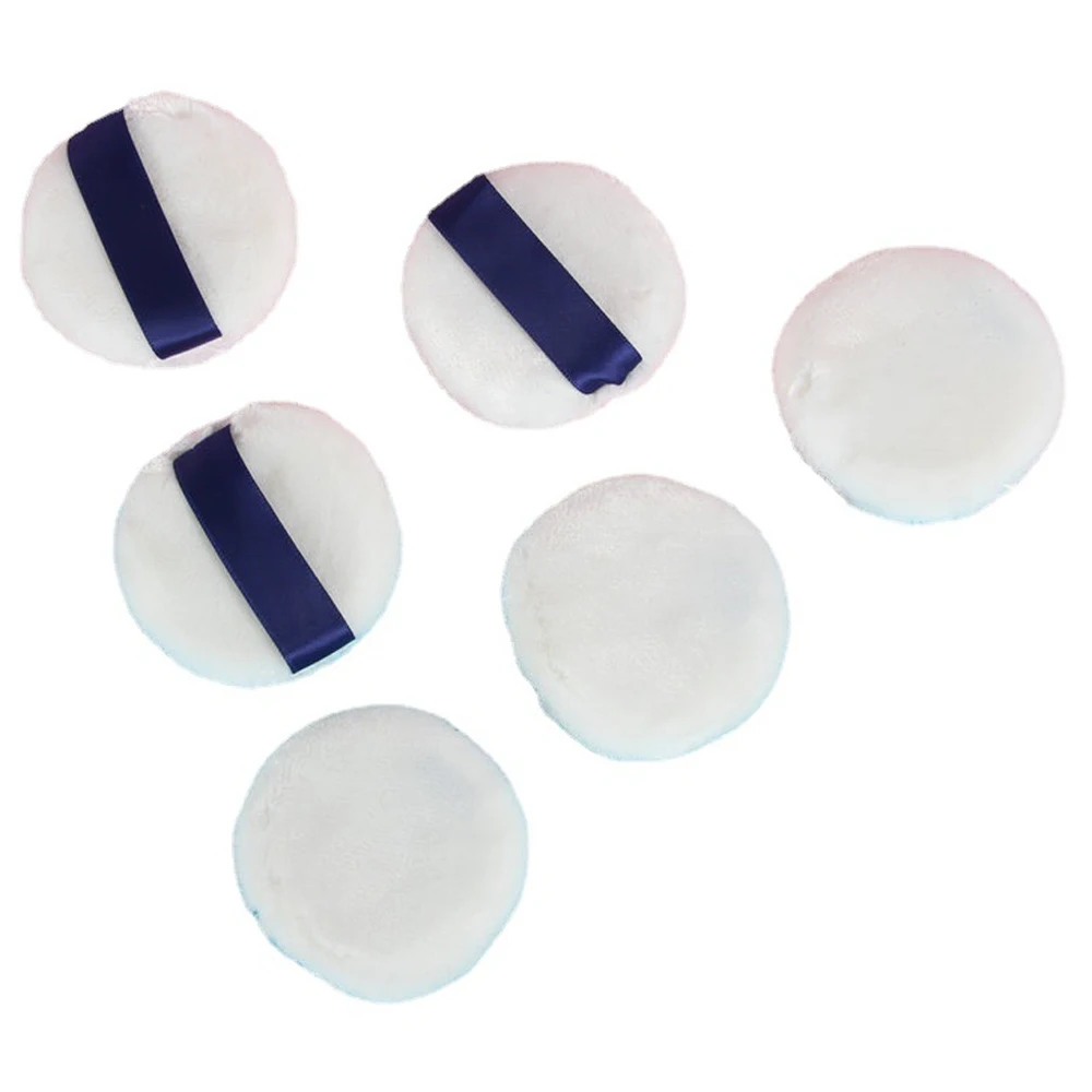 Wholesale Ultra Soft White Cotton Powder Makeup Puff Velvet  Cosmetics Foundation Sponge For Loose Powder