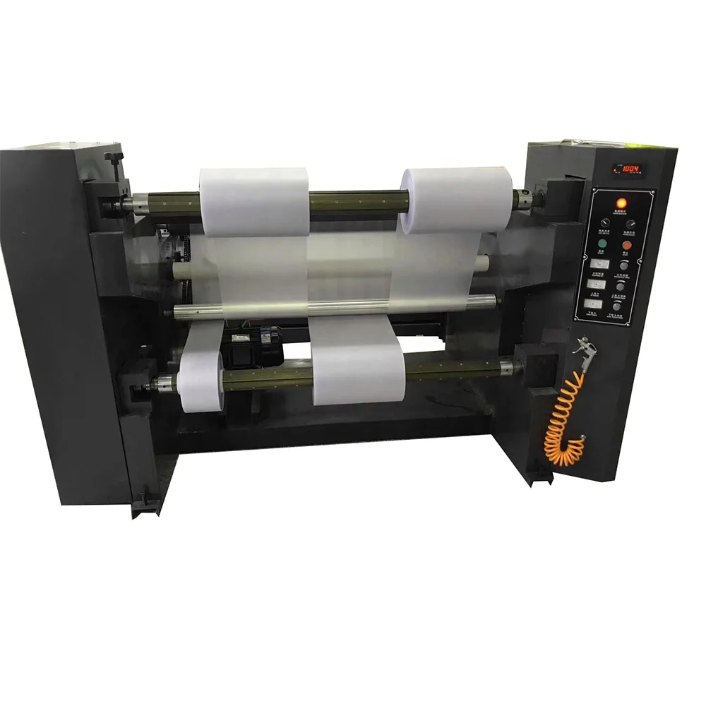 Thermal paper slitting and rewinding machine non woven fabric paper roll saw slitter cutting machine
