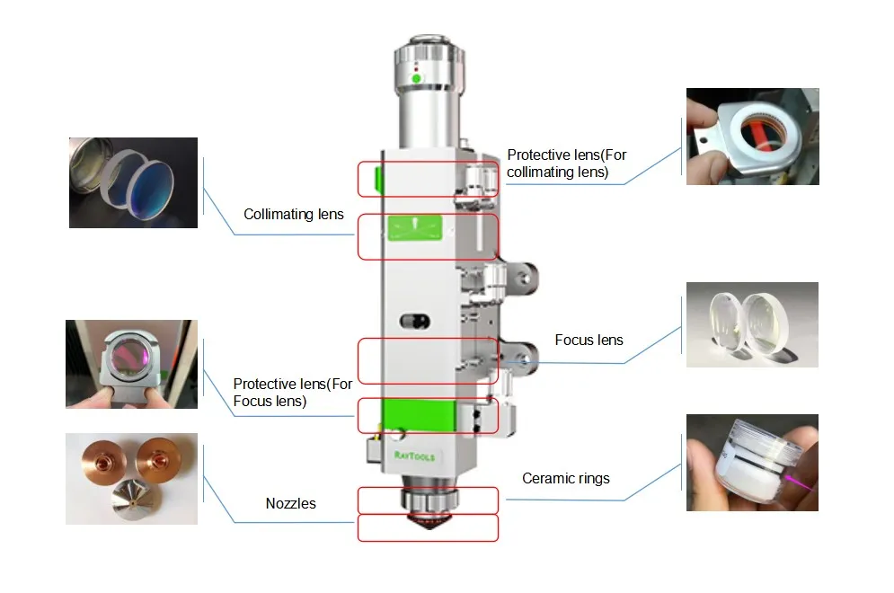 laser head cutting raytools laser cutting head bm06k fiber laser cutting 3000w head