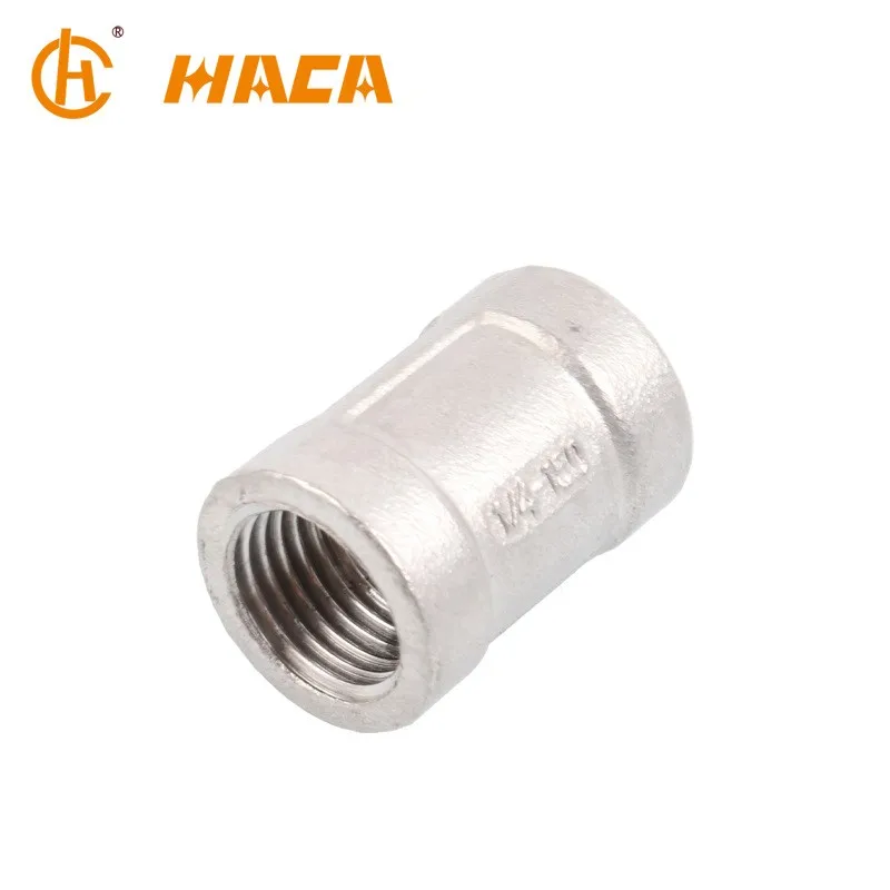 Stainless steel socket banded pipe fittings female threaded coupling SS304