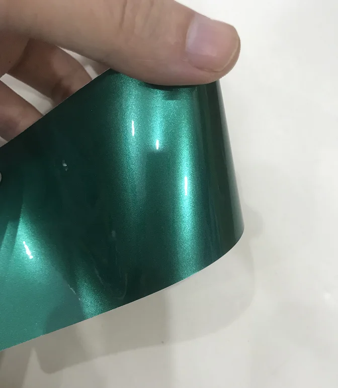 X-KOOL 18m Self adhesive PVC Emerald Glossy Green Car Wrap body cover film