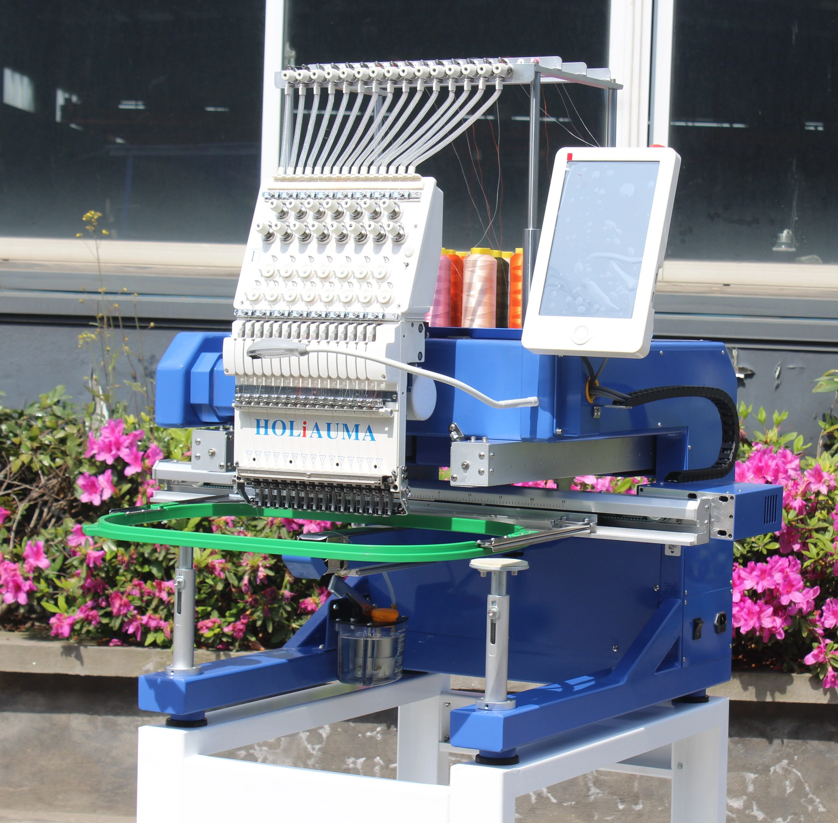 5 Year warranty HOLiAUMA high quality 1 head computer embroidery machine hat/tshirt/flat machines like