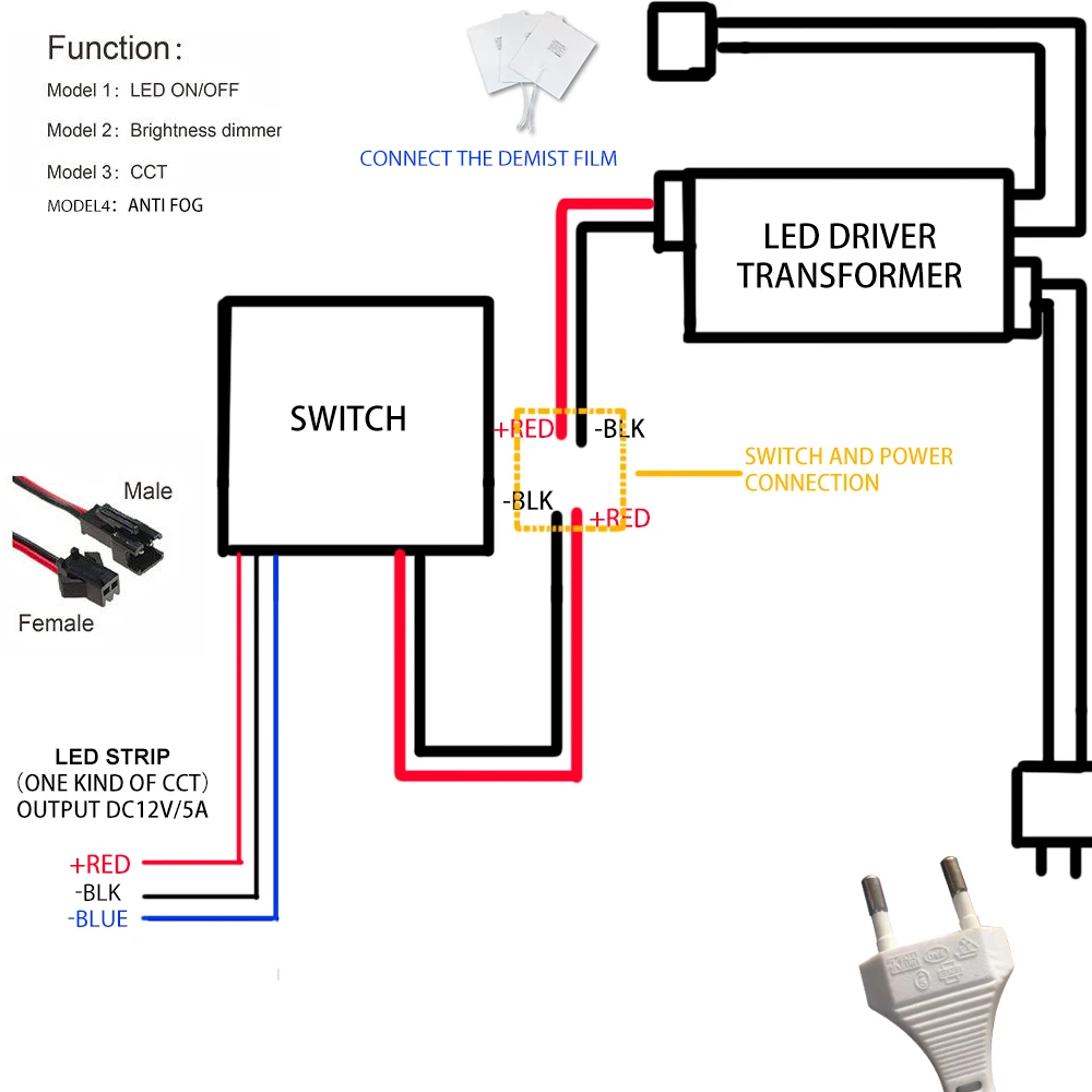 Factory Supplier Ac100-260V Uont 12v/1A 12W LED Driver Transformer Lighting Driver Switching Power Supply