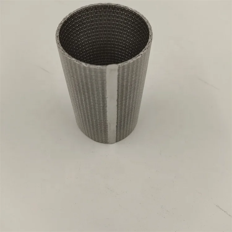 316L stainless steel sinter metal filter cartridge hot gas filtration high temperature liquid sintered mesh filter element