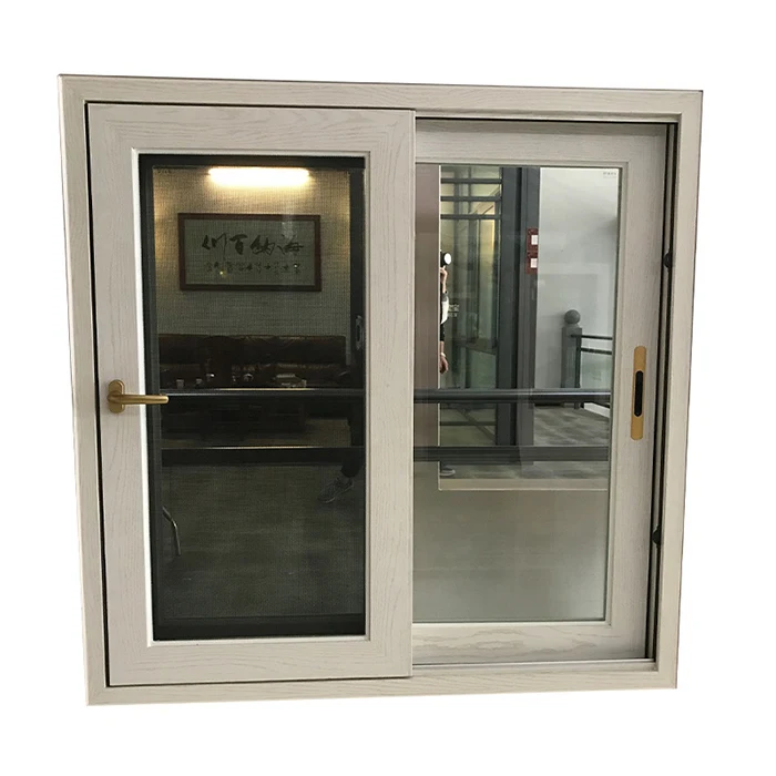 Burglar Proof Customized Sliding Windows System Double Glazed Tempered Glass Windows Hurricane Impact Aluminium Sliding Window